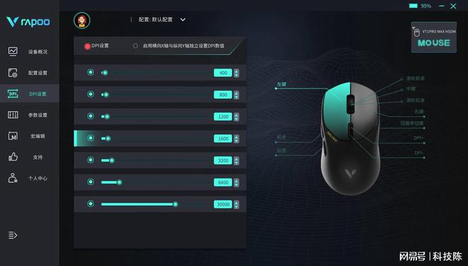 融合雷柏VT1 PRO MAX游戏鼠标AG真人游戏平台轻盈、精准与续航的完美(图2)